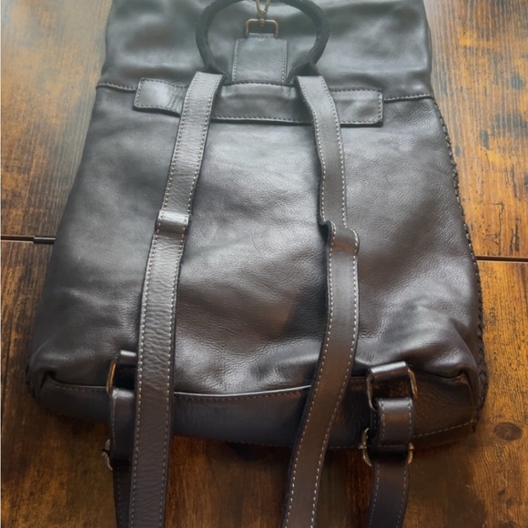 NWOT Sundance☀️Sophisticated Black Leather Backpack with Textured Finish main image 8